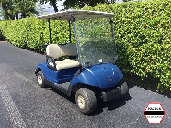 Blue Yamaha 2 Passenger Golf Cart affordable golf cart rental, golf cart rental san antonio, san antonio golf cart rental golf cart rental