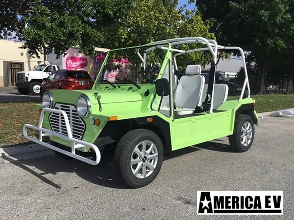 Light Green Mokee 4 Passenger Golf Cart affordable golf cart rental, golf cart rental san antonio, san antonio golf cart rental golf cart rental