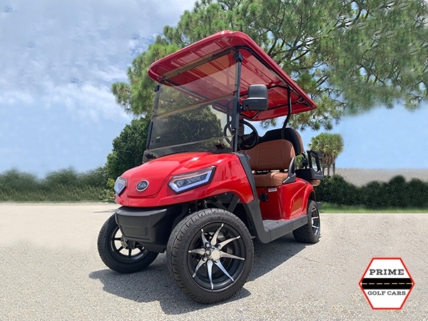 Red Elite EV 4 Passenger Golf Cart affordable golf cart rental, golf cart rental san antonio, san antonio golf cart rental golf cart rental