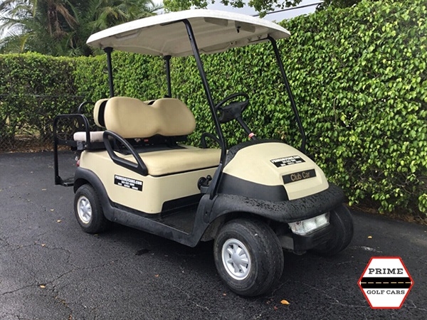 Tan Club Car 4 Passenger Golf Cart affordable golf cart rental, golf cart rental san antonio, san antonio golf cart rental golf cart rental
