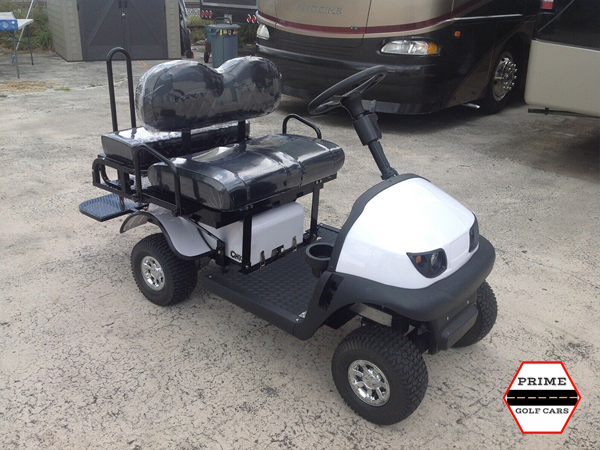 White Cricket RX5 Golf Cart affordable golf cart rental, golf cart rental san antonio, san antonio golf cart rental golf cart rental