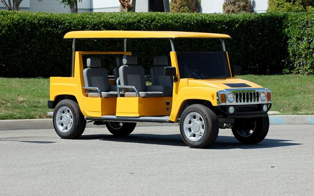 Yellow Hummer Limo Golf Cart affordable golf cart rental, golf cart rental san antonio, san antonio golf cart rental golf cart rental